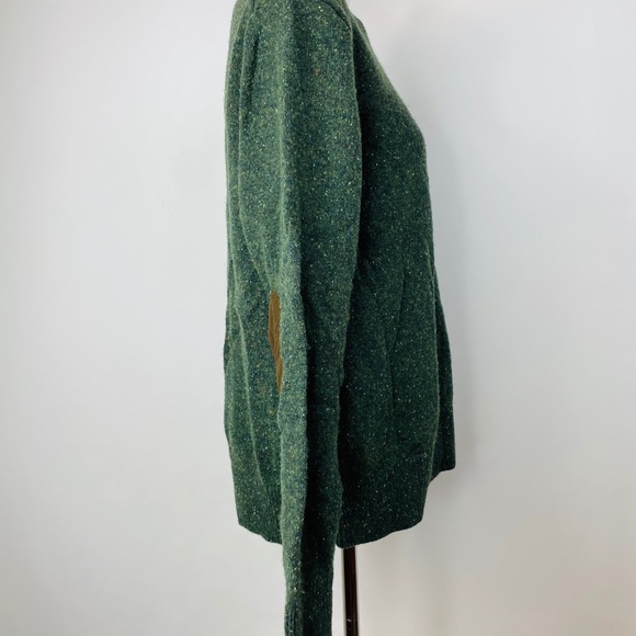 J Crew Crewneck Sweater Mens Large Green Pullover - Picture 5 of 11